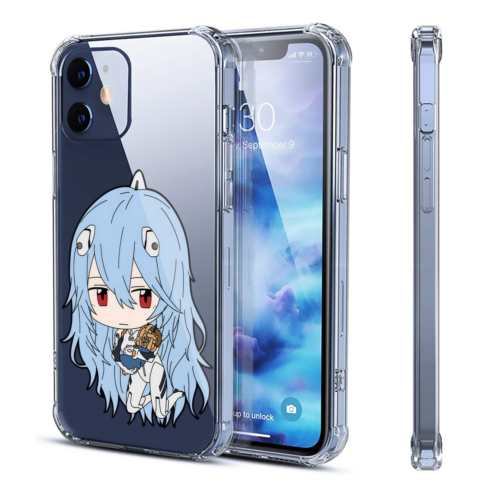 （画像用） EVA 新世紀エヴァンゲリオン 【iPhone 12シリーズ対応】透明スマホケース（クリアソフトケース）